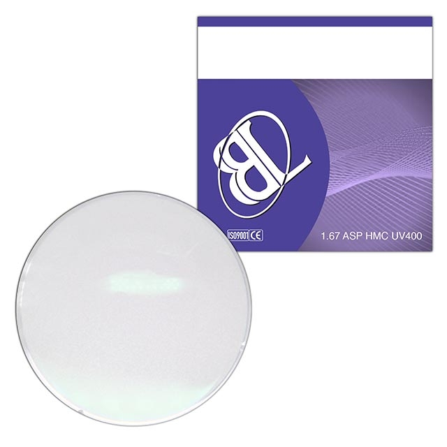 1.67 Aspheric Lens HMC UV400 EMI