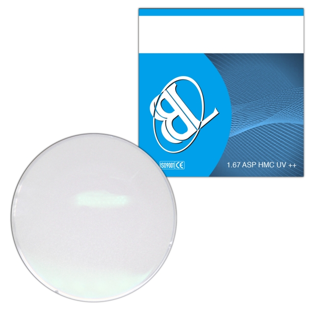 1.67 Aspheric Lens HMC UV++ EMI