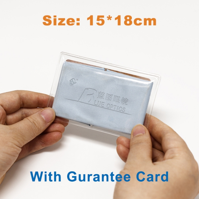 220gsm PVC Package With ID Card Image Printing Microfiber cleaning cloth First quality soft Free logo printing 15x18cm with gurantee card