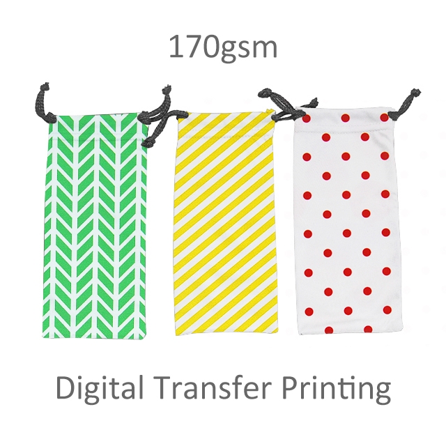 2nd Quality 170gsm Cloth Pouch Digital Transfer Printing 19x9cm